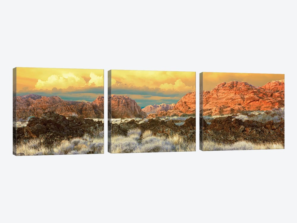 Snow Canyon State Park II, Washington County, Utah, USA by Panoramic Images 3-piece Canvas Art Print