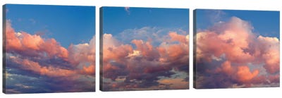 A Cloudy Day Canvas Art Print - 3-Piece Panoramic Art