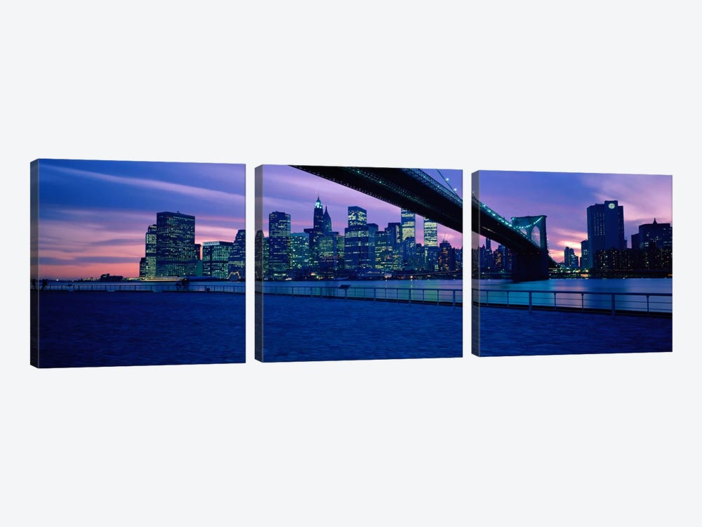 NYC, New York City New York State, USA #2 by Panoramic Images 3-piece Art Print
