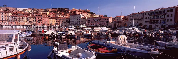 Docked Boats I, The Harbor Of Portoferraio, Island of Elba, Livorno Province, Tuscany, Italy