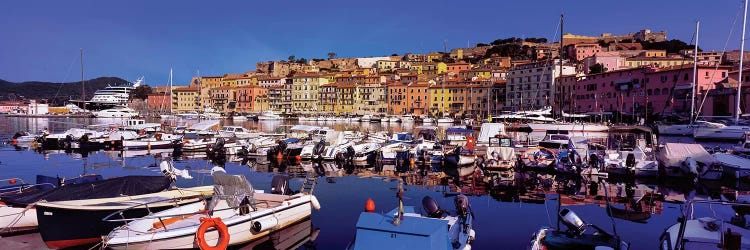 Docked Boats II, The Harbor Of Portoferraio, Island of Elba, Livorno Province, Tuscany Region, Italy by Panoramic Images wall art
