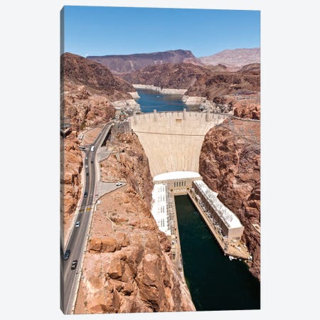 Hoover Dam, Black Canyon, Colorado River, Nevada, USA Canvas Print #PIM14196} by Panoramic Images Canvas Wall Art