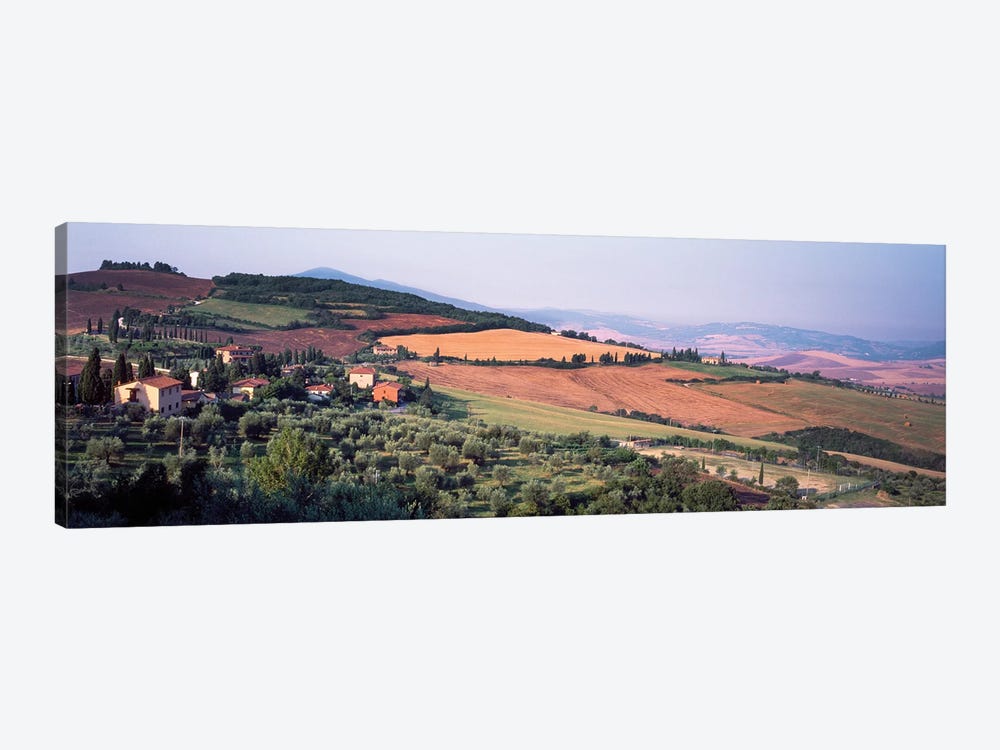 Countryside Landscape, Monticchiello Subdivision, Pienza, Siena Province, Tuscany Region, Italy by Panoramic Images 1-piece Canvas Art