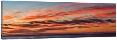 Cloudy Sky At Sunset, Cabo San Lucas, Baja California Sur, Mexico Canvas Art Print - 3-Piece Panoramic Art