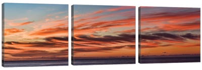 Cloudy Sky At Sunset, Cabo San Lucas, Baja California Sur, Mexico Canvas Art Print - 3-Piece Photography