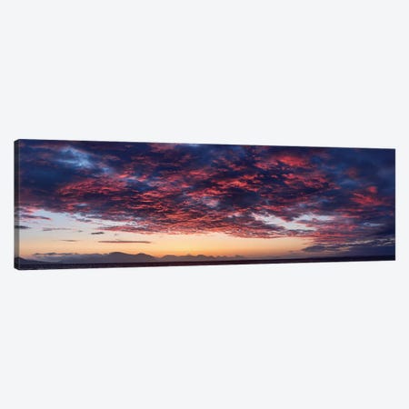 Dramatic Sky At Sunset, Alaska, USA Canvas Print #PIM14206} by Panoramic Images Canvas Wall Art