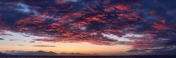 Cloudy Sunsets: Dramatic Sky At Sunset, Alaska, USA by Panoramic Images