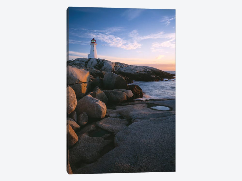 Peggys Point Lighthouse, Peggys Cove, Halifax Region, Nova Scotia, Canada by Panoramic Images 1-piece Canvas Print