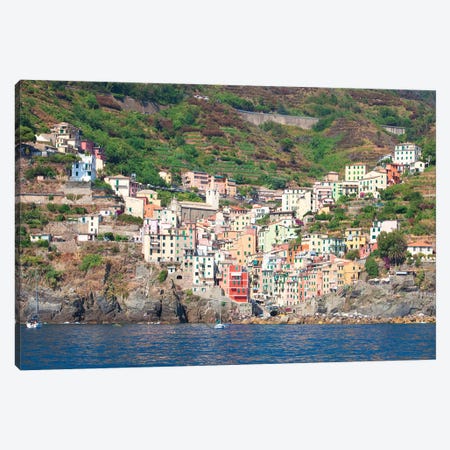 Riomaggiore I (One Of the Cinque Terre), La Spezia Province, Liguria Region, Italy Canvas Print #PIM14210} by Panoramic Images Canvas Art