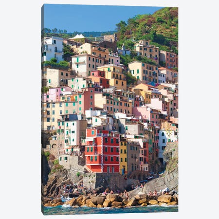 Riomaggiore II (One Of the Cinque Terre), La Spezia Province, Liguria Region, Italy Canvas Print #PIM14211} by Panoramic Images Canvas Art
