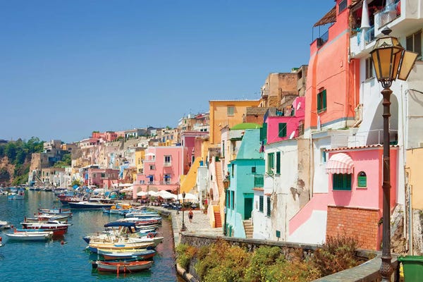 Villages & Towns: Marina Corricella I, Procida Island, Gulf of Naples, Campania Region, Italy by Panoramic Images