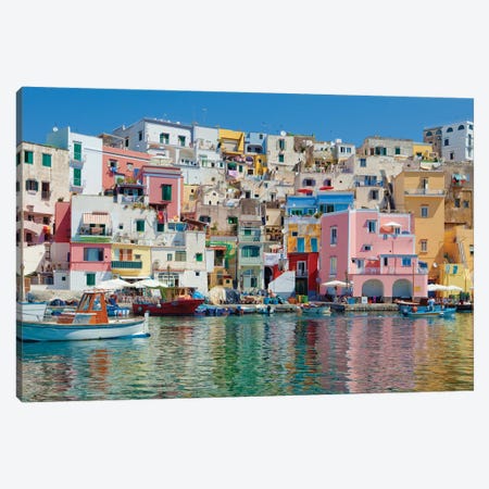 Marina Corricella II, Procida Island, Gulf of Naples, Campania Region, Italy Canvas Print #PIM14213} by Panoramic Images Canvas Art