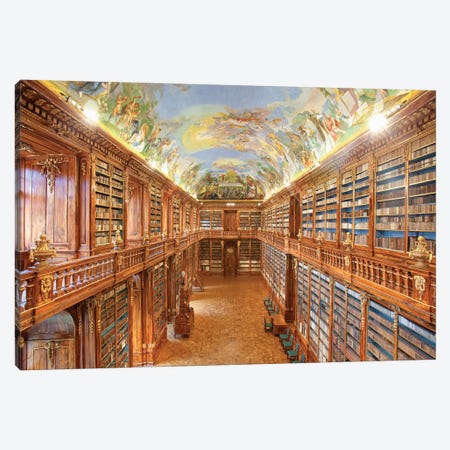 The Philosophical Hall, Library, Strahov Monastery, Prague, Czech Republic Canvas Print #PIM14217} by Panoramic Images Canvas Print
