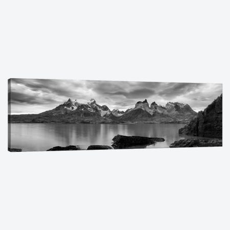 Cerro Paine Grande and Cuernos del Paine As Seen From Lake Pehoe, Torres del Paine National Park, Magallanes Region, Chile Canvas Print #PIM14223} by Panoramic Images Canvas Print