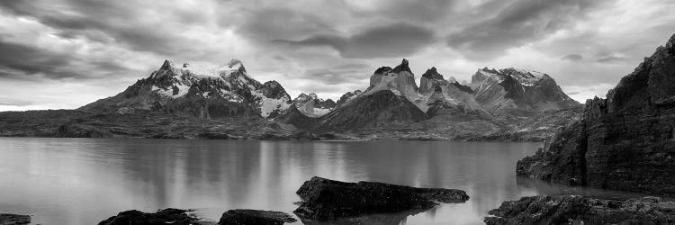 Cerro Paine Grande and Cuernos del Paine As Seen From Lake Pehoe, Torres del Paine National Park, Magallanes Region, Chile