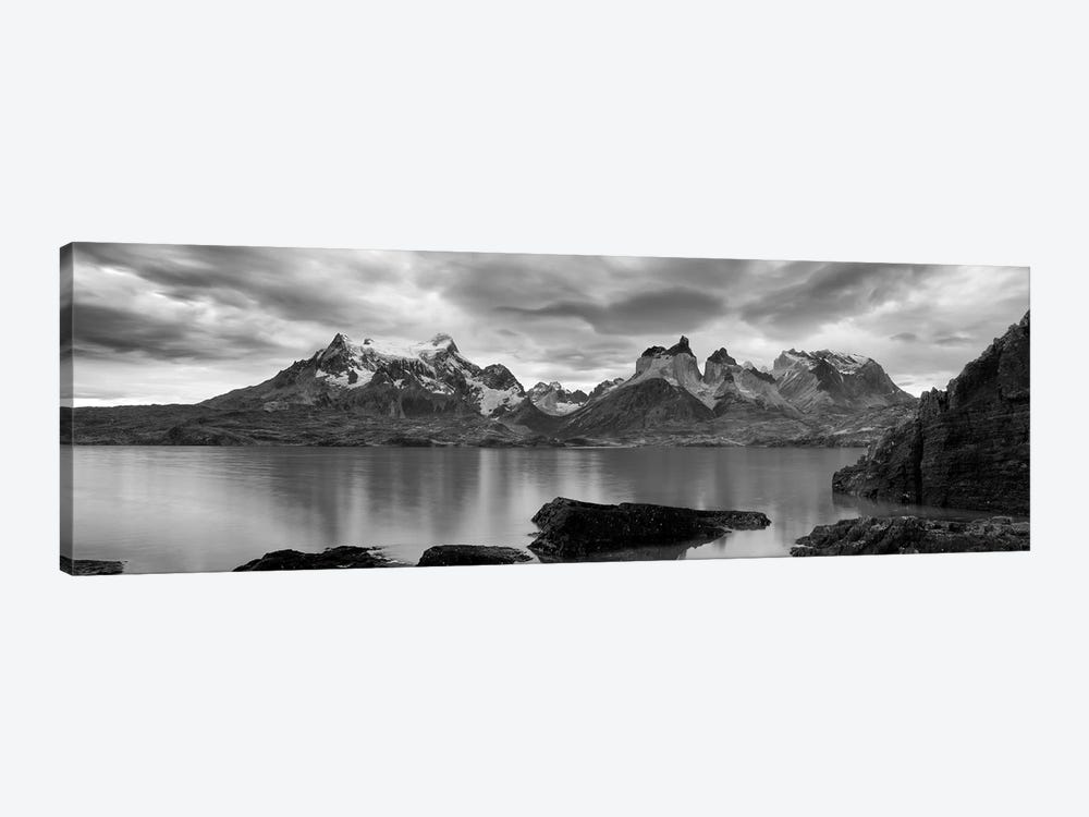 Cerro Paine Grande and Cuernos del Paine As Seen From Lake Pehoe, Torres del Paine National Park, Magallanes Region, Chile by Panoramic Images 1-piece Canvas Artwork