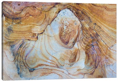 Sandstone Swirl Pattern IV, Grand Staircase-Escalante National Monument, Utah, USA Canvas Art Print - Agate, Geode & Mineral Art