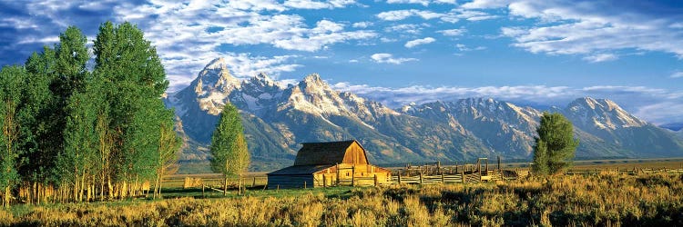 John Moulton Barn I, Mormon Row Historic District, Grand Teton National Park, Jackson Hole Valley, Teton County, Wyoming, USA