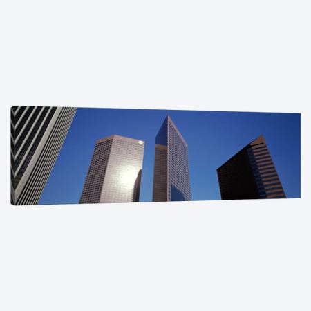 Low Angle View Of Downtown Office District, Los Angeles, California, USA #2 Canvas Print #PIM1422} by Panoramic Images Canvas Art Print