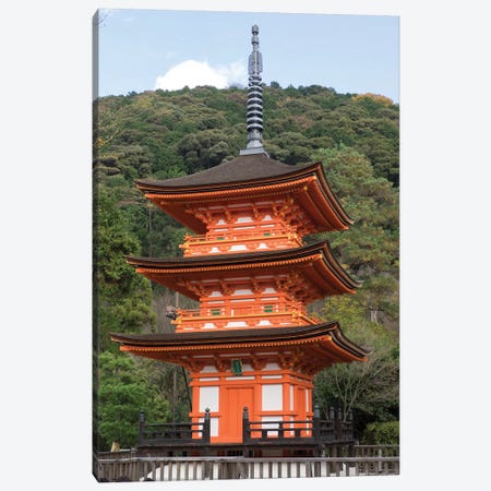 A Small Pagoda At Kiyomizu-Dera Temple, Kyoti Prefecture, Japan Canvas Print #PIM14233} by Panoramic Images Canvas Wall Art