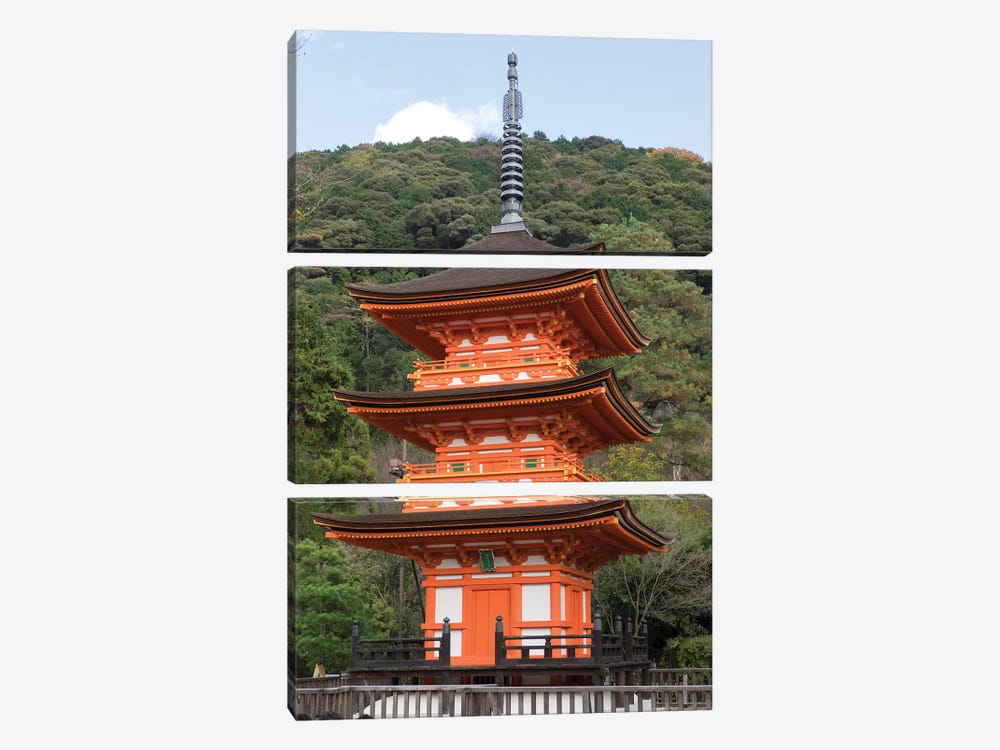 A Small Pagoda At Kiyomizu-Dera Temple, Kyoti Prefecture, Japan by Panoramic Images 3-piece Art Print