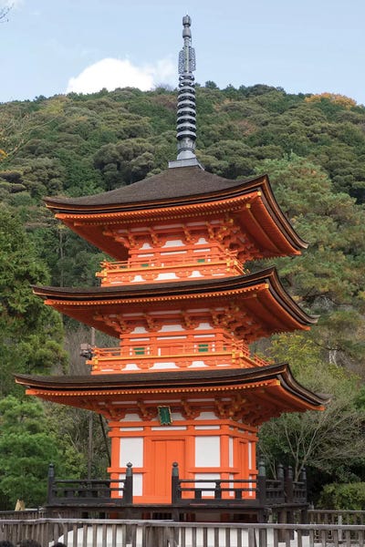 Pagodas: A Small Pagoda At Kiyomizu-Dera Temple, Kyoti Prefecture, Japan by Panoramic Images