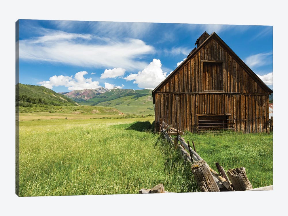 Abandoned Barn In A Field, Crested Butte, Colorado, USA by Panoramic Images 1-piece Canvas Artwork