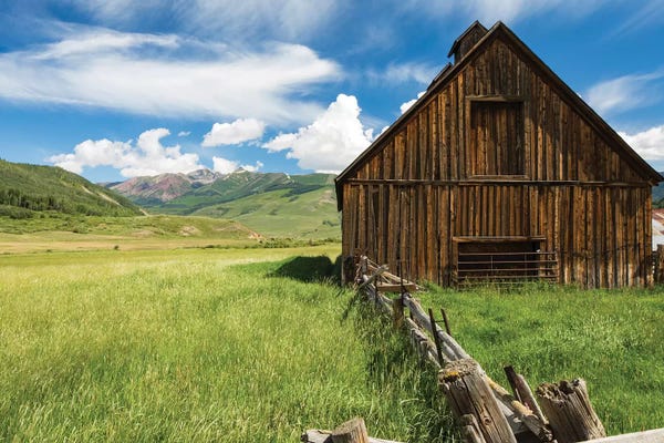 Houses: Abandoned Barn In A Field, Crested Butte, Colorado, USA by Panoramic Images
