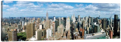 Aerial View Of A City, New York City, New York State, USA Canvas Art Print - New York Art