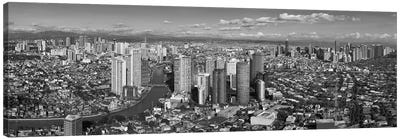 Aerial View Of Cityscape, Makati, Philippines Canvas Art Print