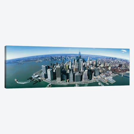Aerial View Of New York City, New York State, USA II Canvas Print #PIM14240} by Panoramic Images Canvas Art Print