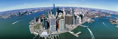 Aerial View Of New York City, New York State, USA III by Panoramic Images canvas print