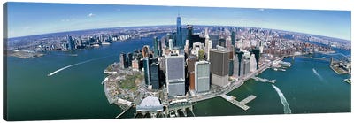 Aerial View Of New York City, New York State, USA III Canvas Art Print - New York Art