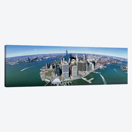 Aerial View Of New York City, New York State, USA III Canvas Print #PIM14241} by Panoramic Images Canvas Print