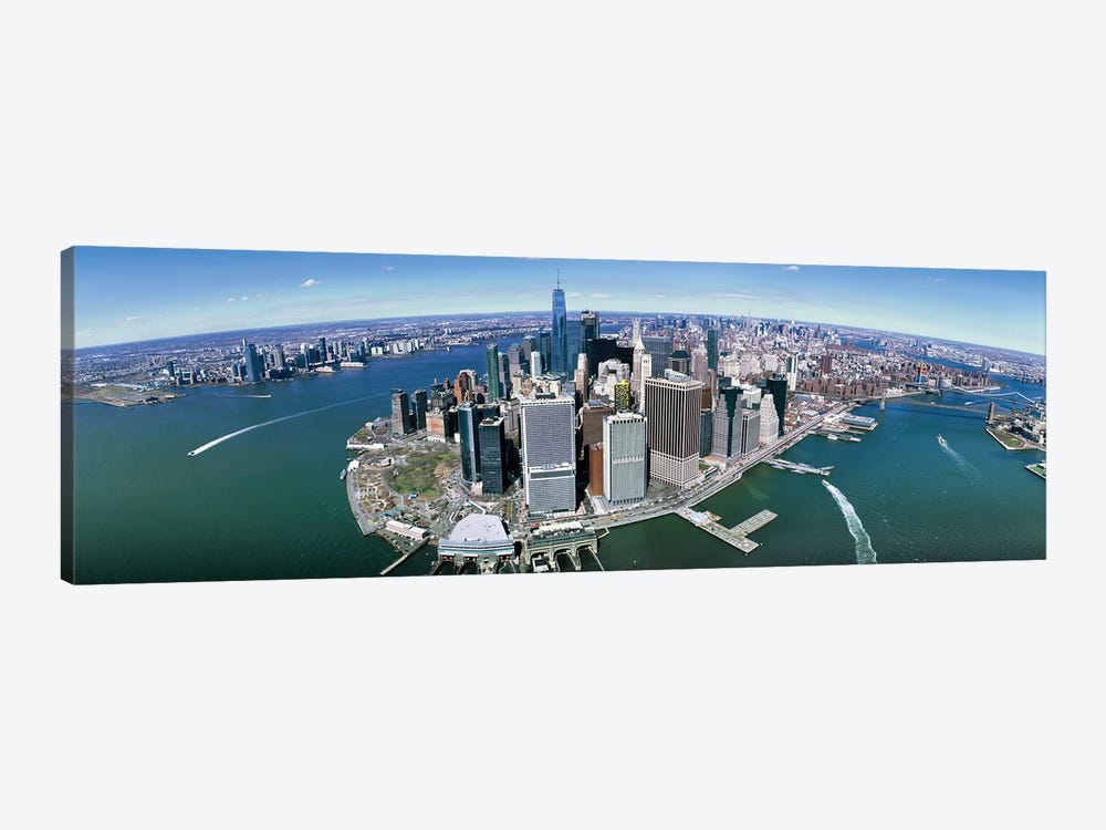 Aerial View Of New York City, New York State, USA III by Panoramic Images 1-piece Canvas Wall Art