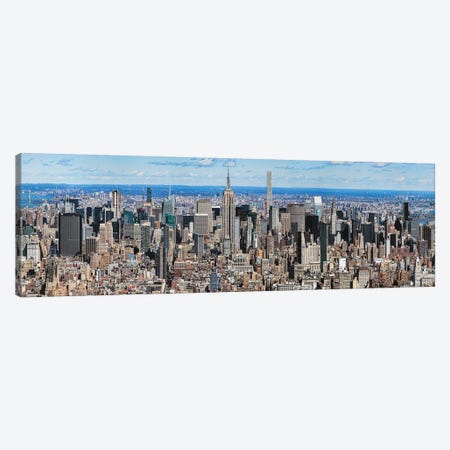 Aerial View Of New York City, New York State, USA IV Canvas Print #PIM14242} by Panoramic Images Canvas Art Print