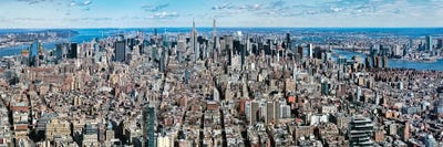 Aerial View Of New York City, New York State, USA V by Panoramic Images canvas print