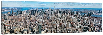 Aerial View Of New York City, New York State, USA V Canvas Art Print - New York Art