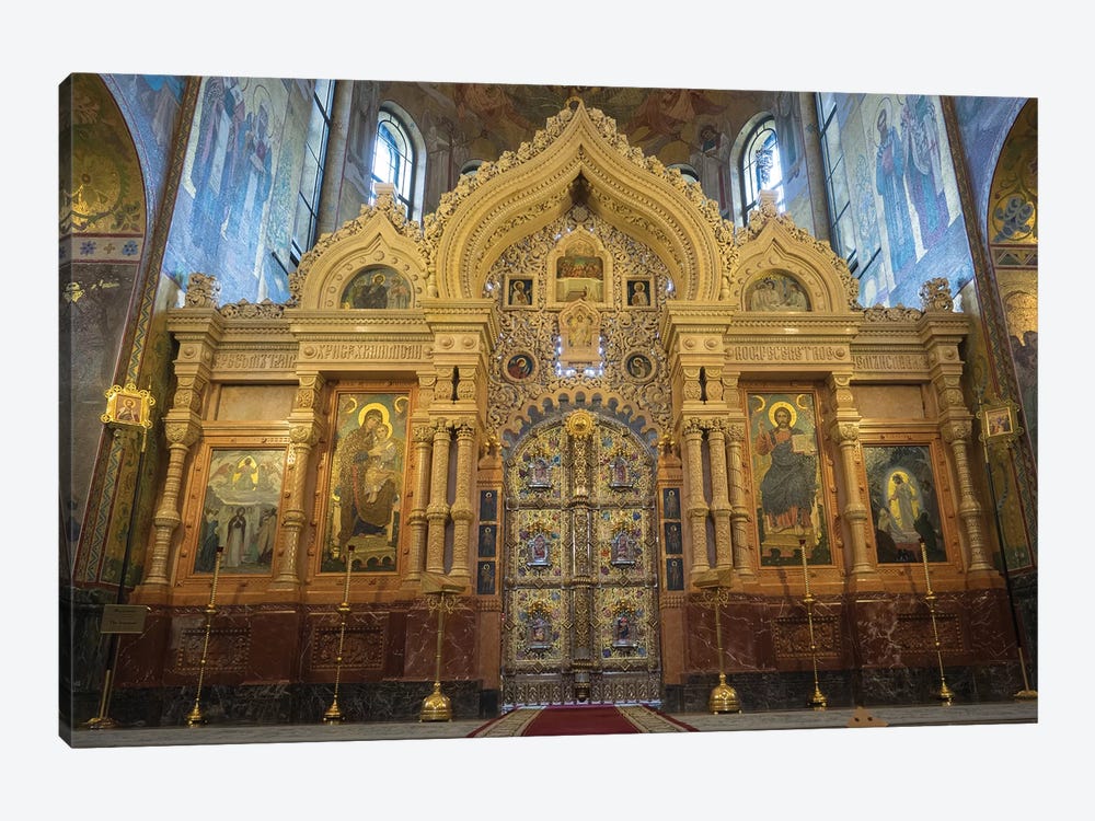Altar At Church Of The Savior On Blood, St. Petersburg, Russia by Panoramic Images 1-piece Canvas Art