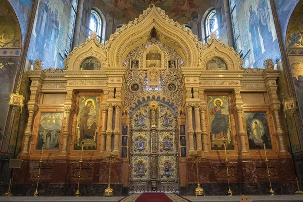Saint Petersburg, Russia: Altar At Church Of The Savior On Blood, St. Petersburg, Russia by Panoramic Images