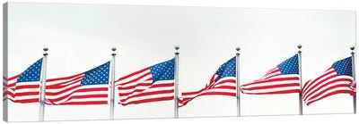 American Flags Canvas Art Print - Flag Art