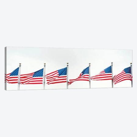 American Flags Canvas Print #PIM14246} by Panoramic Images Canvas Artwork