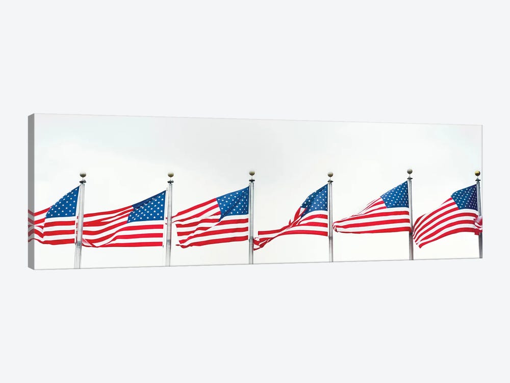 American Flags by Panoramic Images 1-piece Canvas Print