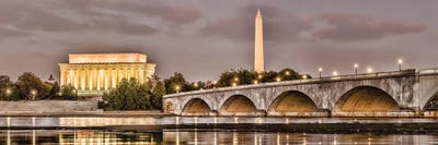 Arlington Memorial Bridge With Monuments In The Background, Washington D.C., USA I by Panoramic Images acrylic art print
