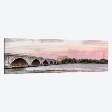 Arlington Memorial Bridge With Monuments In The Background, Washington D.C., USA II Canvas Print #PIM14254} by Panoramic Images Canvas Print