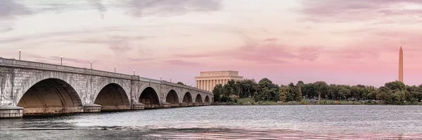 Washington, D.C.: Arlington Memorial Bridge With Monuments In The Background, Washington D.C., USA II by Panoramic Images