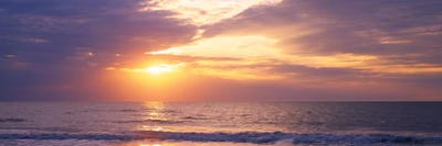 Atlantic Ocean At Sunset, Gulf Of Mexico, Naples, Collier County, Florida, USA by Panoramic Images multi panel art