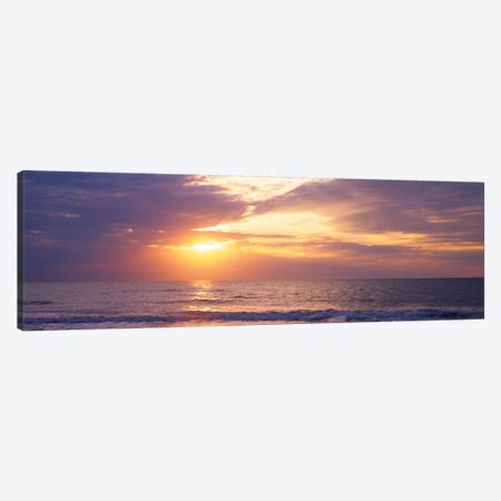 Atlantic Ocean At Sunset, Gulf Of Mexico, Naples, Collier County, Florida, USA Canvas Print #PIM14262} by Panoramic Images Canvas Print