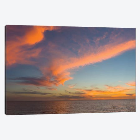 Atlantic Ocean At Sunset, Venice, Sarasota County, Florida, USA Canvas Print #PIM14263} by Panoramic Images Art Print
