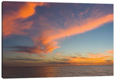Atlantic Ocean At Sunset, Venice, Sarasota County, Florida, USA Canvas Art Print